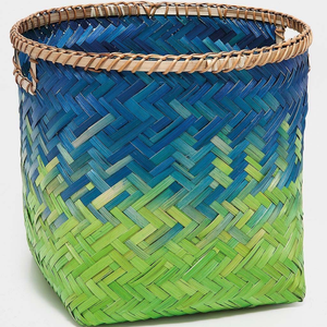 Vente en gros pas cher Paniers à linge en bambou tissé à la main du Vietnam Paniers de rangement peints durables pour salle de bain et salon - Product Image 2