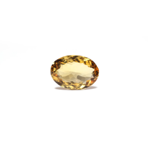 Emerald Cut Natural Citrine Loose Gemstone-4.15 Carat Faceted 6mm with Color Play for Fine Jewelry - Product Image 1