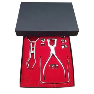 Kit de 15 pinces à diaphragme en acier inoxydable réutilisables et autoclavables, poignée ergonomique, 12 positions de mâchoire, instruments dentaires CE - Product Image 2