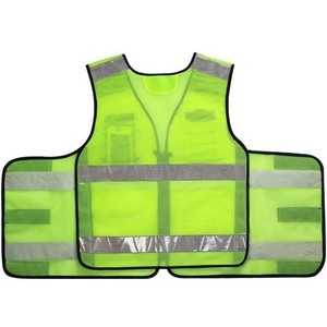 Gilet de sécurité haute visibilité en maille réfléchissante, respirant, en polyester, classe 3, à manches courtes, multi-poches, livraison gratuite depuis les États-Unis - Product Image 3