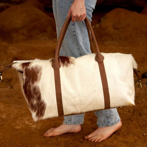 Zipper Full Sleeves <b>Men</b> Fashion Cowhide Leather Duffle <b>bags</b> High Quality Durable Lightweight Cowhide Leather Duffle <b>bags</b> - Product Image 2