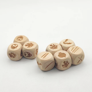 Dados Personalizados de Madera de Alta Calidad, con Grabado de Precisión, Bordes Redondeados, para Juegos de Mesa para Adultos, Juegos de Casino, Venta al Por Mayor - Product Image 2