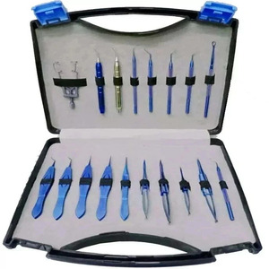 Set de Cirugía Oftálmica para Cataratas Jamso Industries de 18 Piezas, Color Azul, Recubrimiento Manual, Reutilizable, Ligero, Certificado CE ISO13485 - Product Image 1