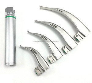 Set de Laringoscopio Eléctrico de Fibra Óptica Macintosh de Alta Calidad, 4 Hojas Curvas de Acero Inoxidable, Certificado CE e ISO, OEM - Product Image 3