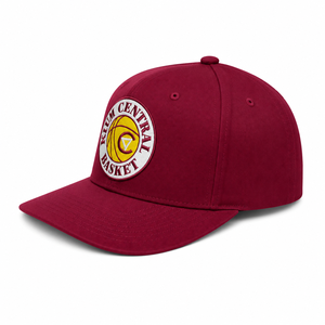 หมวกแก๊ป Klum Central Basket ปักลาย 6 แผง แบบ Snapback สีแดงเลือดหมู สำหรับทุกเพศ สวมใส่สบาย ปรับขนาดได้ - Product Image 1