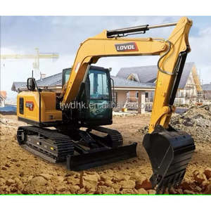 Excavadora de cadenas Lovol de 1.5 toneladas con cabina para uso agrícola - Product Image 3