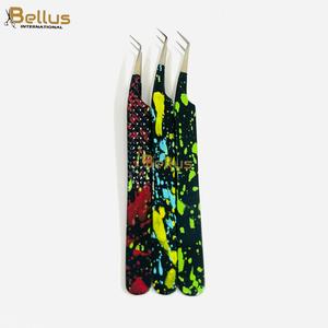 Pinzas de Precisión para Pestañas con Punta de Fibra a 45 Grados, Acero Inoxidable, Agarre Fuerte, Herramienta con Logotipo Personalizado - Product Image 2
