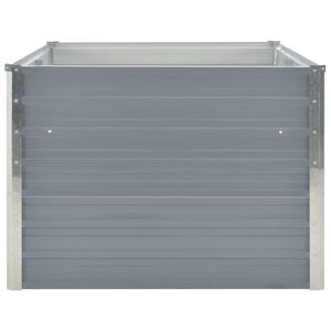 Letto da giardino rialzato grigio acciaio zincato 63 \ "x31.5 \" x17.7 \ "per articoli per giardinaggio domestico - Product Image 5