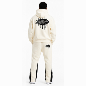 Conjunto Deportivo Personalizado con Logotipo, Sudadera con Cierre y Pantalones Deportivos de Algodón, Estilo Urbano para Invierno - Product Image 3