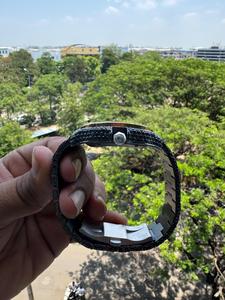 Luxury Iced Out Moissanite Black And White Diamond Watch For Mens Studded Mechanical Dial Passes Diamond Tester Analog watch - Product Image 5