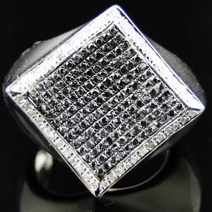High Quality 18K Gold Plated Diamond Hip Hop <b>Ring</b> for <b>Men</b> Luxury Bling Jewelry Fine Jewelry Diamond <b>Rings</b> - Product Image 1