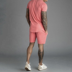 Top Selling Custom Made Logo Printing Two-Piece <b>Knitted</b> Shorts <b>Set</b> for Men Casual Quick Dry Solid Street wear for Summer wear - Product Image 4