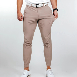 Pantalones de Golf Elásticos en 4 Direcciones para Hombre, Transpirables, de Secado Rápido, Formales e Informales, con Corte Recto, Venta al Por Mayor de Fábrica OEM - Product Image 3