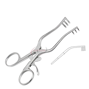 Rétracteur manuel auto-serrant WULLSTEIN |   130 mm |   3 3 Prongs |   Sharp |   Longueur de travail de 5 pouces |   Instrument chirurgical ORL - Product Image 2