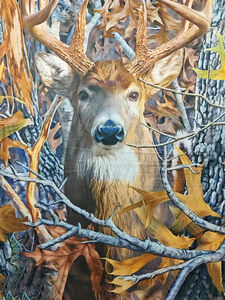 T-shirt en polyester respirant anti-UV à manches longues pour homme, imprimé cerf, personnalisé par transfert thermique, logo avant/arrière - Product Image 3