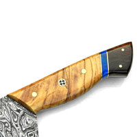 Couteau de chef de cuisine en acier Damas de haute qualité, professionnel, pour la cuisine, le camping en plein air, la chasse, manche ergonomique, forgé à la main