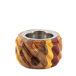 Quemador de incienso artesanal de resina de lujo y madera natural, soporte premium hecho a mano para varillas y conos con diseño artístico de resina para - Product Image 5