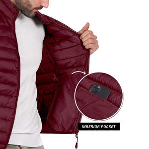 Custom Men's Autumn Hooded Insulated Waterproof Vest Foldable Lightweight Outdoor Casual Sleeveless Puffer Body Warmer Jacket - Product Image 5