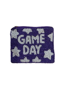 Elección elegante día de juego hecho a mano I Love BASKETBALL bordado con cuentas monedero con aspecto de diseñador único de alta calidad para niña - Product Image 3