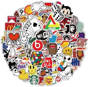 Venta al por Mayor de 100 Piezas de Pegatinas de Vinilo Personalizadas con Dibujos Animados para Niños |   Vinilo Decorativo de Pared de PVC de Alta Calidad, Resistente al Agua y a los Rayos UV, con Acabado Brillante y Corte a Troquel - Product Image 2