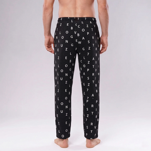 Pantalones de Pijama de Verano Casuales de Alta Calidad, Transpirables, Ecológicos, Ligeros, con Estampado Sublimado, Cintura con Cordón Ajustable para Hombre - Product Image 2
