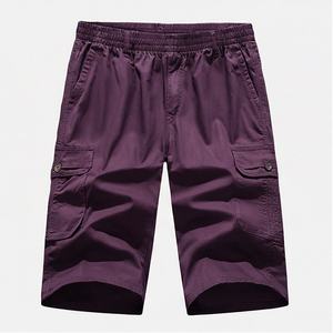 Nouvelle Arrivée - Short Décontracté Homme en Coton Léger, Longueur au-dessus du Genou, Taille Élastique, Style Cargo Respirant pour l'Été - Product Image 1