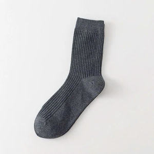 Chaussettes hautes en coton pour hommes et femmes, usage quotidien, qualité ODM, couleur unie, décontractées, professionnelles, anti-bactériennes, côtelées, fabriquées au Vietnam - Product Image 3