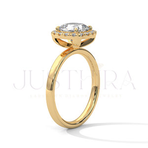 Most Selling Minimalist <b>Cushion</b> Cut Prong Settings Diamond Ring for Everyday Wear Office Use and Elegant Styling Available - Product Image 5