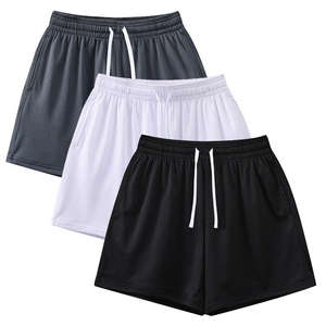 Shorts de sport pour hommes de haute qualité, en polyester, maille élastique, taille élastique, shorts de basket-ball pour hommes, polyester, double maille, shorts vierges - Product Image 3