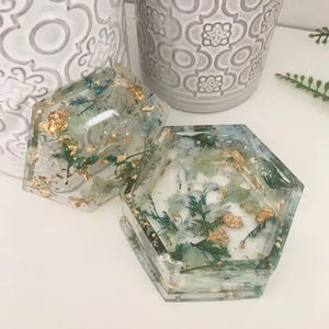 Boîte à bijoux en résine avec motifs d'art indien faits à la main, taille et design personnalisables, cadeau pour femmes et filles - Product Image 1