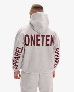 Sweat à capuche zippé surdimensionné personnalisé unisexe en polaire, effet délavé vintage, imprimé dessin animé brodé, style streetwear, marque privée 100% - Product Image 5