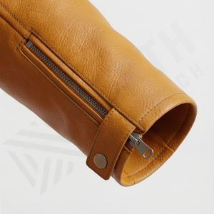 Veste en cuir pour enfants NAI-K08, style motard, vêtement de protection pour moto, couleur personnalisée - Product Image 6