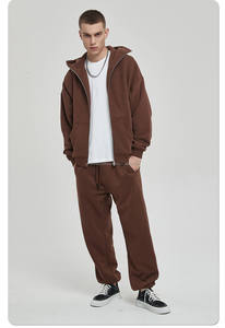 Precio de fábrica 360gms Calidad superior Las mejores sudaderas con cremallera Buena calidad Algodón Peso pesado Sudadera con capucha Ropa Media cremallera Sudadera con capucha sobre la cara - Product Image 3