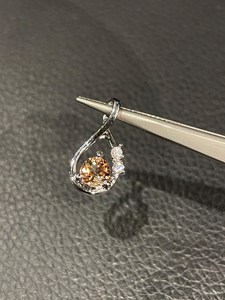 Pendentif en tourmaline, pendentif en argent sterling, pendentif en forme de larme, bijoux pour femmes, pendentif fait main, cadeau pour elle, bijoux minimalistes - Product Image 3