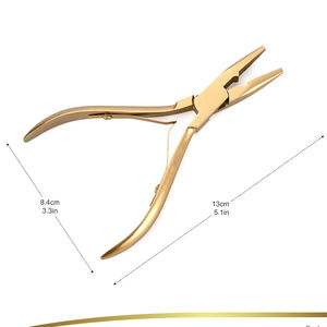 Professional Hair Extension Installation Kit Hair Extension Crimping Pliers Precision <b>Thread</b> <b>Cutter</b> Salon Barber Shears - Product Image 2