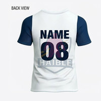 T-shirt de sport pour homme, design professionnel, uni, sportif, 100% polyester, respirant, coupe classique, logo personnalisé, impression par sublimation