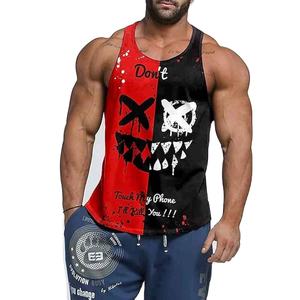 3D Printed <b>Men's</b> Tank Top Summer Casual Sleeveless Gym <b>Vest</b> for Outdoor Run Fitness Sports Fashionable Gym Knitted - Product Image 1