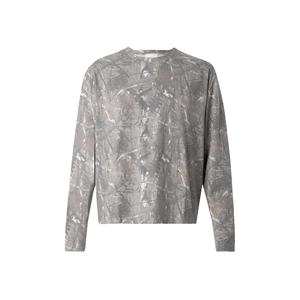 T-shirt pour homme à manches longues, léger, écologique, respirant, 100% coton, de haute qualité, col rond, logo personnalisé, OEM - Product Image 4