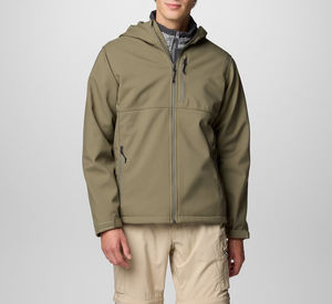 Unisex Winter Outdoor <b>Soft</b> <b>Shell</b> Zipper <b>Hooded</b> Lace <b>Jacket</b> Windproof Breathable Waterproof Hiking Running Windbreaker Custom - Product Image 6