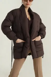 Abrigos Suaves para Mujer, Chaqueta de Invierno Ajustada a la Moda, Chaqueta Acolchada Personalizada, Abrigos para Mujer de Talla Grande - Product Image 2