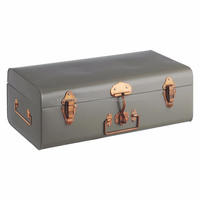 Coffre de rangement carré en métal sur mesure pour vêtements et bijoux, léger, durable, étanche, style européen, capacité 10-20L