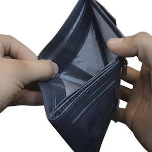 Portefeuille homme en cuir bleu de qualité supérieure, à double pliage, avec plusieurs emplacements pour cartes, design fin, en cuir véritable, pour usage formel et décontracté, porte-cartes - Product Image 5