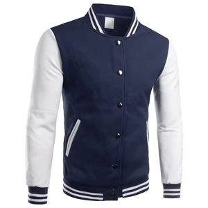 Veste universitaire d'hiver pour homme de haute qualité avec broderie personnalisée, col montant, logo sur le devant, poches personnalisées - Product Image 3