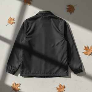 Veste coupe-vent légère noire à boutons-pression pour enfants Jack and Jill Youth Line – Manteau décontracté pour l'école - Product Image 2