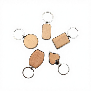 Porte-clés de luxe écologique personnalisable en bois et métal avec impression UV et gravure - Product Image 2