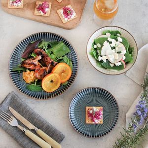 Assiette en céramique Mino cuite au four - Design Wabi-Sabi durable fabriqué au Japon pour les hôtels - Product Image 6