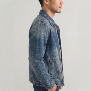 Chaqueta Vaquera para Hombre, Estilo Camarero, Ecológica, Transpirable, Personalizable, a la Moda, Nueva Colección de Invierno, Manga Regular, Estilo Urbano - Product Image 5