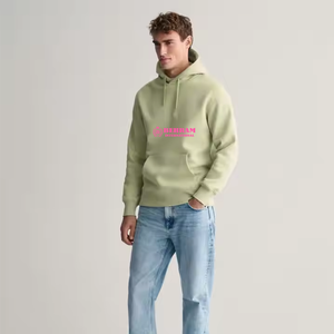 เสื้อฮู้ดลำลองสำหรับผู้ชาย ทรงสปอร์ต ปลายเสื้อโค้งมน พร้อมโลโก้แบบกำหนดเอง เหมาะสำหรับใส่ลำลองในฤดูใบไม้ร่วง - Product Image 3