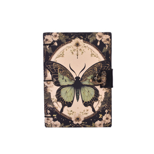 <b>A5</b> Classic Butterfly Illustration Diary 200 Pages | High Quality Hardboard Cover Writing Journal with Rustic Metal Clasp Closure - Product Image 3