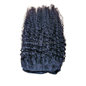 Extensions de cheveux humains vierges Remy indonésiens de qualité supérieure, grade 8A, double trame, couleur naturelle, bouclés, longueur étirée, permanent, teintables - Product Image 3
